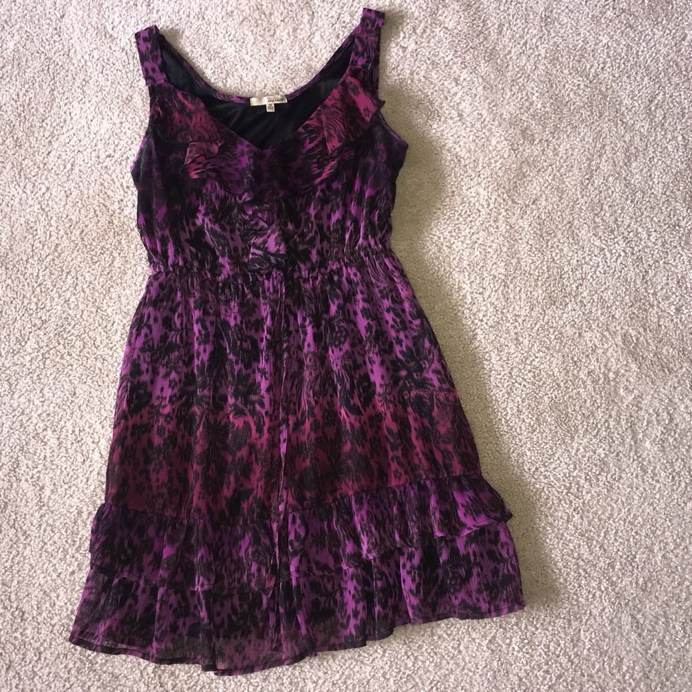Boho Purple Tiered Dress